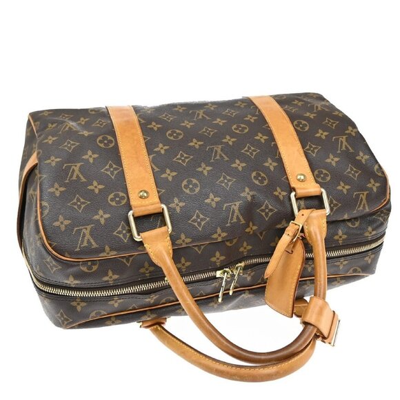 LOUIS VUITTON LV Carryall Travel Hand Bag Monogram Leather Brown - Picture 4 of 5
